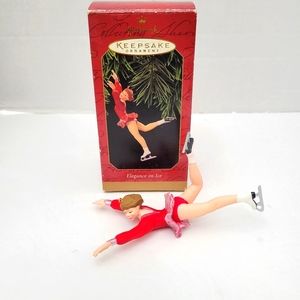 Hallmark Keepsake Ornament Vintage Elegance on Ice Skater 4.25"